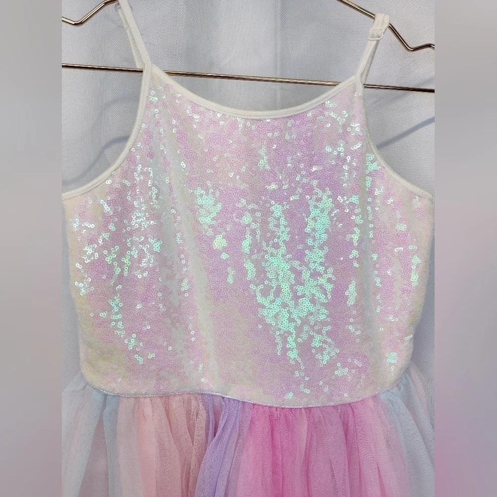 Gymboree Summer Romper Little Girls Sz Large 10 - 12 + FREE Cat Jack Tulle Dress